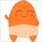 Bibi Orange stickers