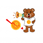 Bitcoin Bear Stickers