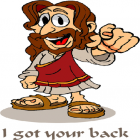 Christ Got Your Back stickers by Matthew Ghobrial