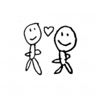 Jonathans Drawing - 2 stickers by wenpei