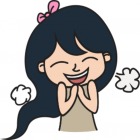 Lola The Cute Girl stickers