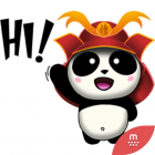 Samurai Panda stickers by CandyA for iMessage