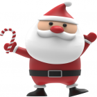 Santa is Here stickers by Jan Alexis