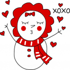 Snowy  stickers for iMessage