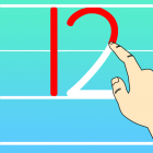 Trace Letters Level 12 Number with Lined Check