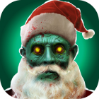 Zombie Santa Claus - Christmas Face Stickers
